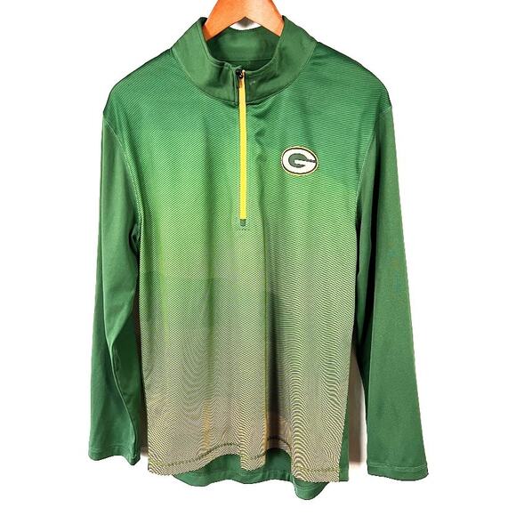 Majestic Cool Base Green Bay Packers 1/4 Zip Pullover Lightweight Men's sz MED - Picture 1 of 6